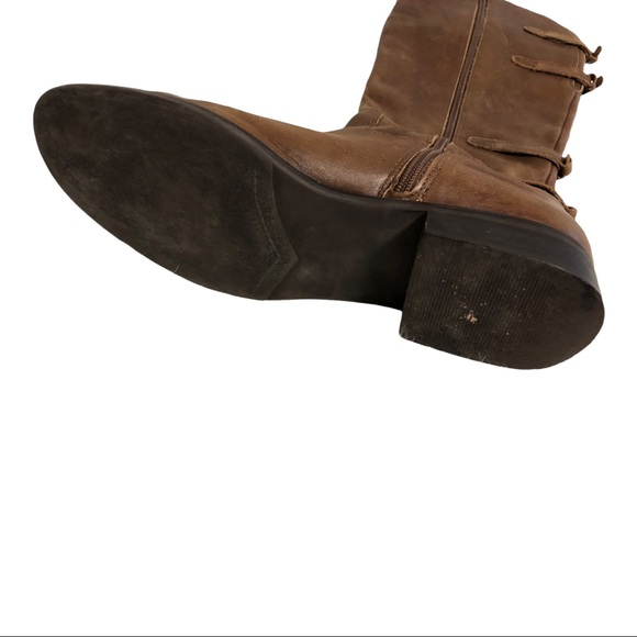 Gorgeous Distressed Brown Knee High Riding Boots - Picture 9 of 13